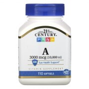 Заказать 21st Century Vitamin A 3000 мкг (10000 ME) 110 мягк таб