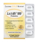 Заказать California Gold Nutrition LactoBif 100 billion Probiotics 30 вег капс N