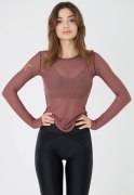 Заказать Gym Wars Кофта Длинный Рукав Casnet Rose Brown